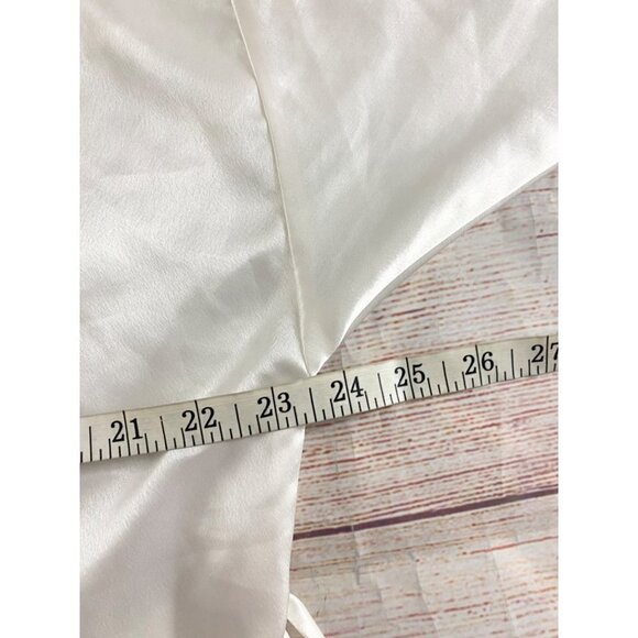 Vintage Christian Dior 10980's Satin Lace Trim Bath Robe - Medium - Picture 9 of 13